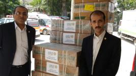 Quds Bank provides food parcels to the Gaza Strip